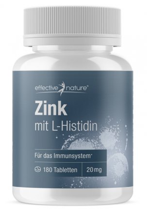 Zinkbisglycinat mit L-Histidin Tabletten - 180 Stk. - 45g