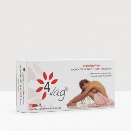 Vaginalzäpfchen 4Vag zur nachhaltigen Pflege