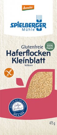 Haferflocken Kleinblatt glutenfrei demeter - Spielberger - Bio - 475g
