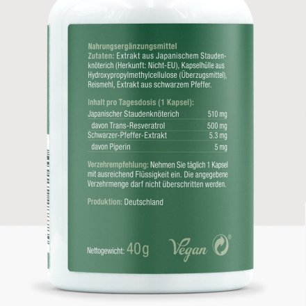 Resveratrol - 60 Kapseln