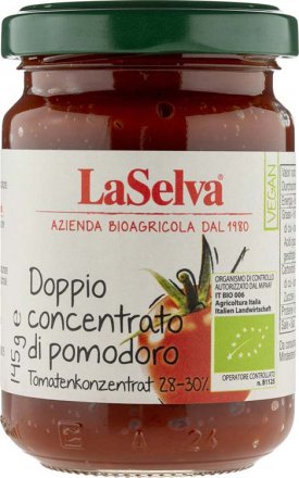 Tomatenkonzentrat doppelt konzentriert 28-30% - LaSelva - Bio - 145g
