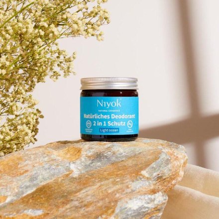 2 in 1 Deodorant Creme Anti-Transpirant Light ocean - Niyok - 40ml