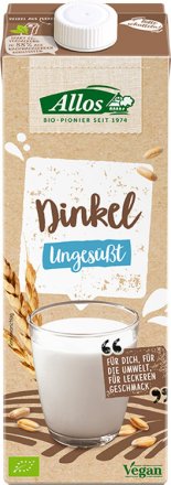 Veganer Dinkel-Drink ohne Zuckerzusatz