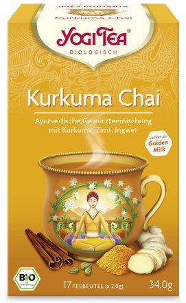 Kurkuma Chai Tee - ideal als goldene Milch zu geniessen