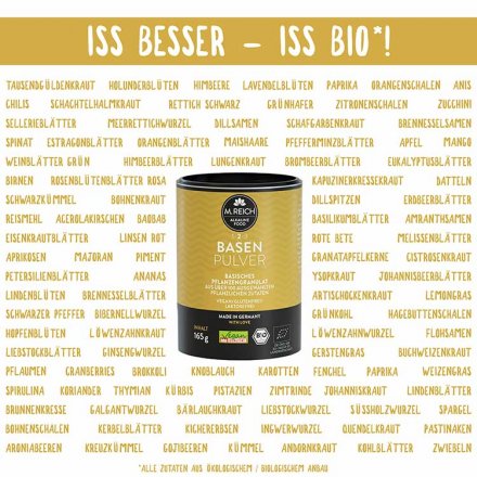BasenPulver - aus 107 Bio-Zutaten