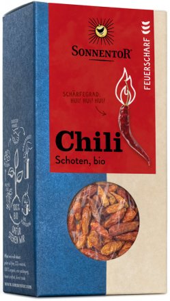 Feuerscharfe Chilischoten - ganz