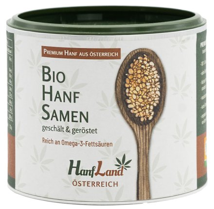Hanfsamen geschält und geröstet - Bio - 250g