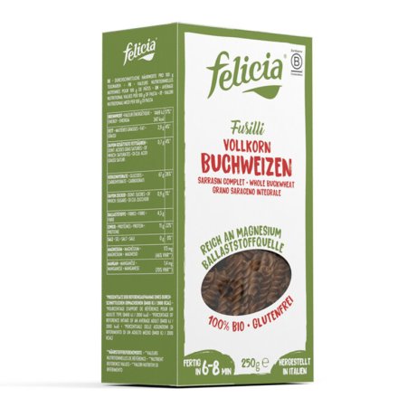 Buchweizen Fusilli - ohne Zusatzstoffe