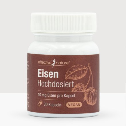 Hochdosiertes Eisen mit natürlichem Vitamin C