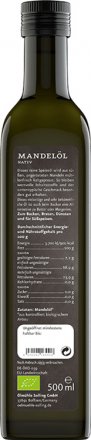 Natives Mandelöl in Bio-Qualität