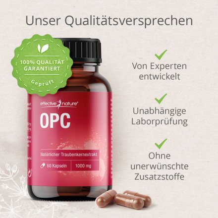 OPC Natürlicher Traubenkernextrakt Qualität