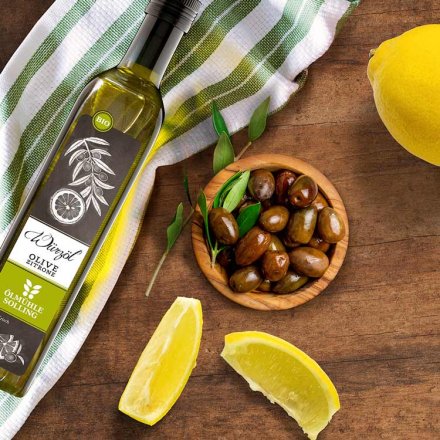 Olive-Zitrone-Würzöl mit nativem Ölivenöl
