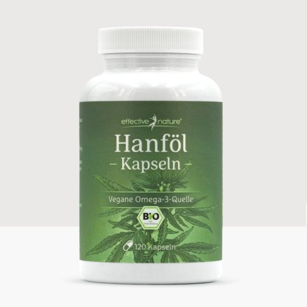 Hanföl-Kapseln - Bio - 120 Stk.