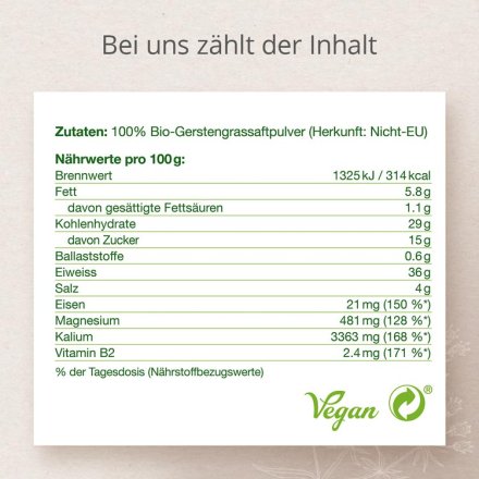 Barley Grass Juice Powder