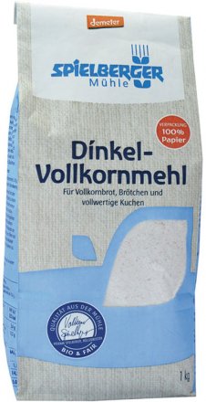 Dinkel-Vollkornmehl demeter - Spielberger - Bio - 1000g