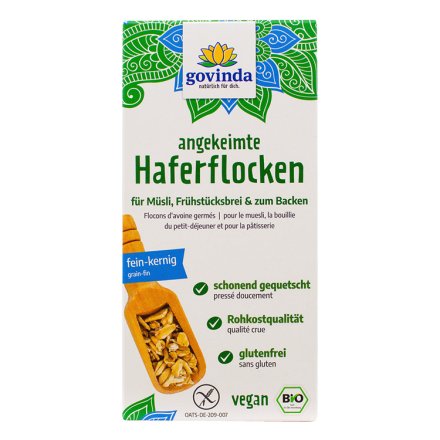 Haferflocken, angekeimt und roh