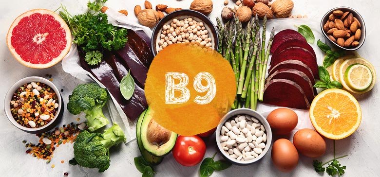 Lebensmittel, die Vitamin B9 liefern